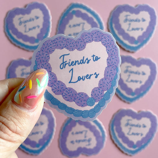 Friends to Lovers Book Trope Sticker