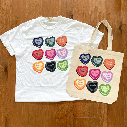 Romance Book Tropes Tote Bag