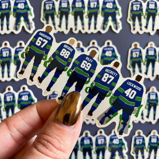 Vancouver Vipers Team Sticker - "Playing For Keeps" series by Becka Mack