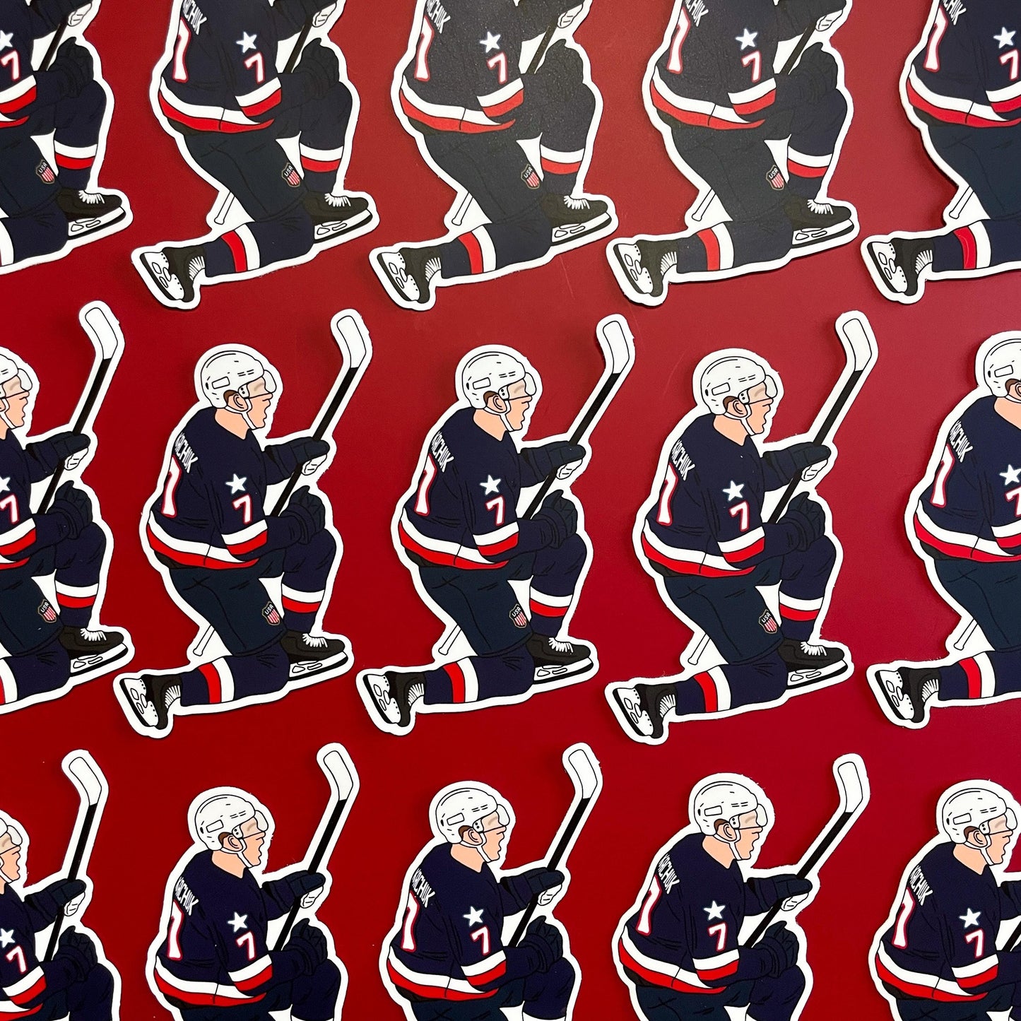 USA Hockey Sticker