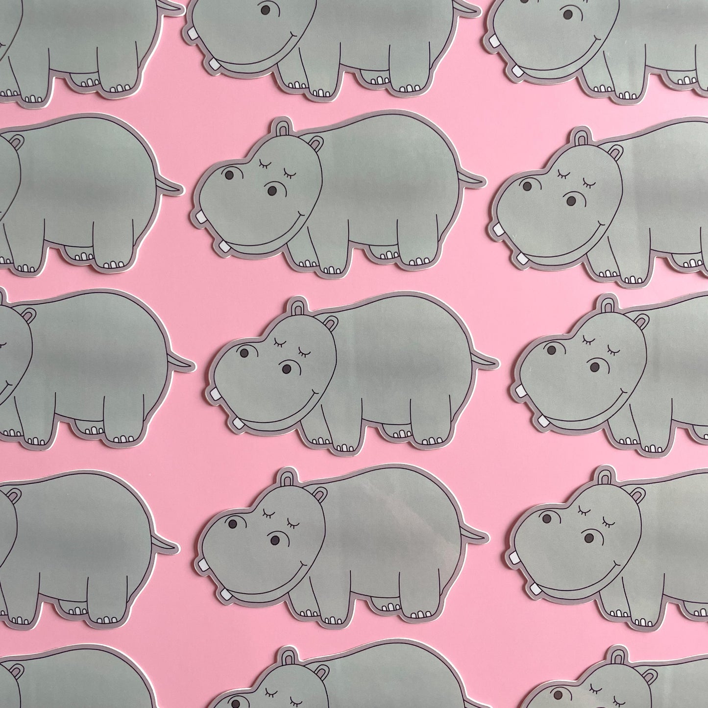 Hippo Sticker