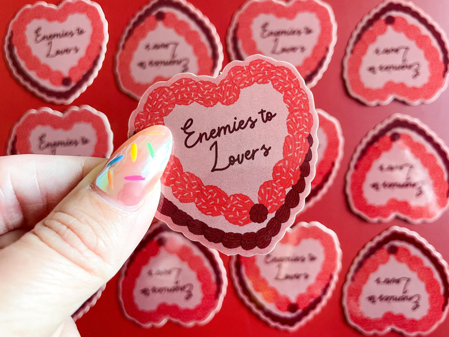 Enemies to Lovers Book Trope Sticker
