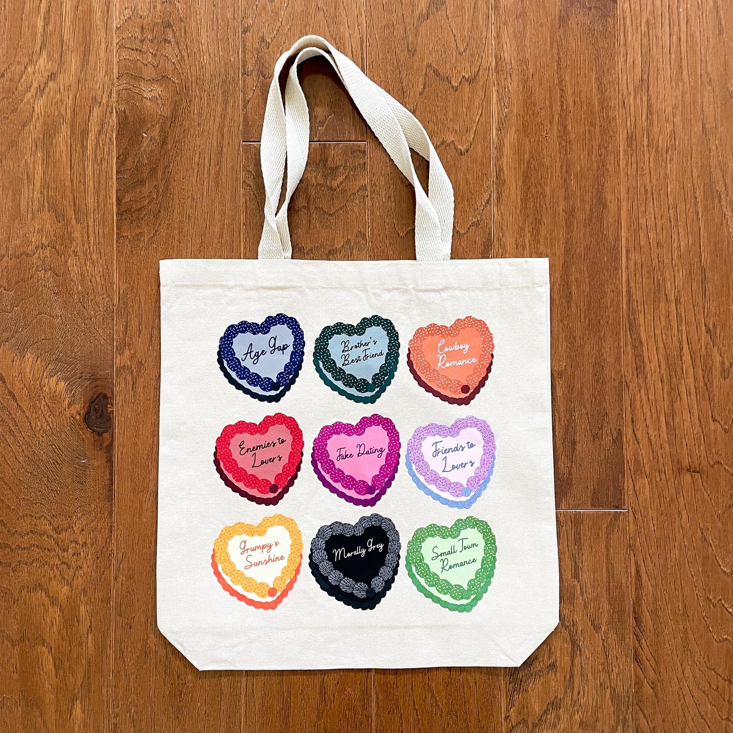 Romance Book Tropes Tote Bag