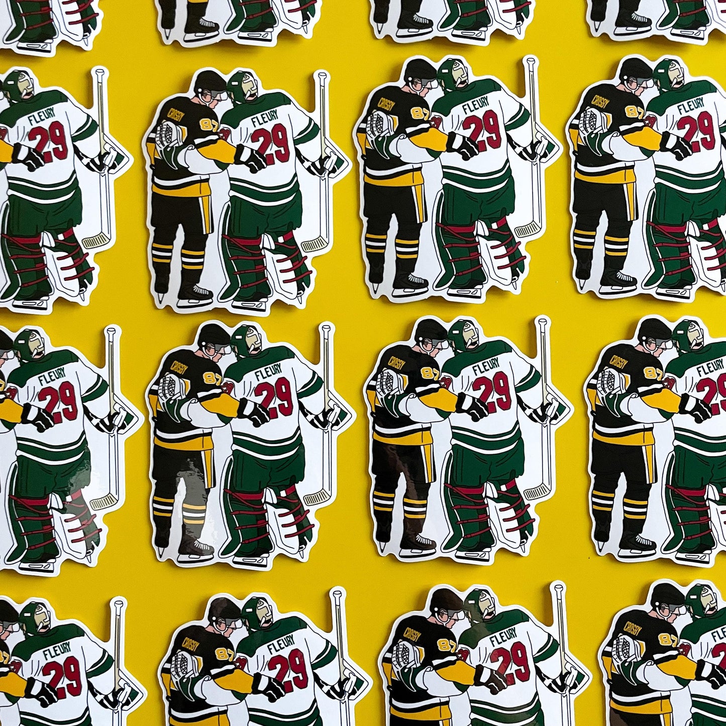 Pittsburgh Hockey Sticker, Minnesota Hockey Sticker