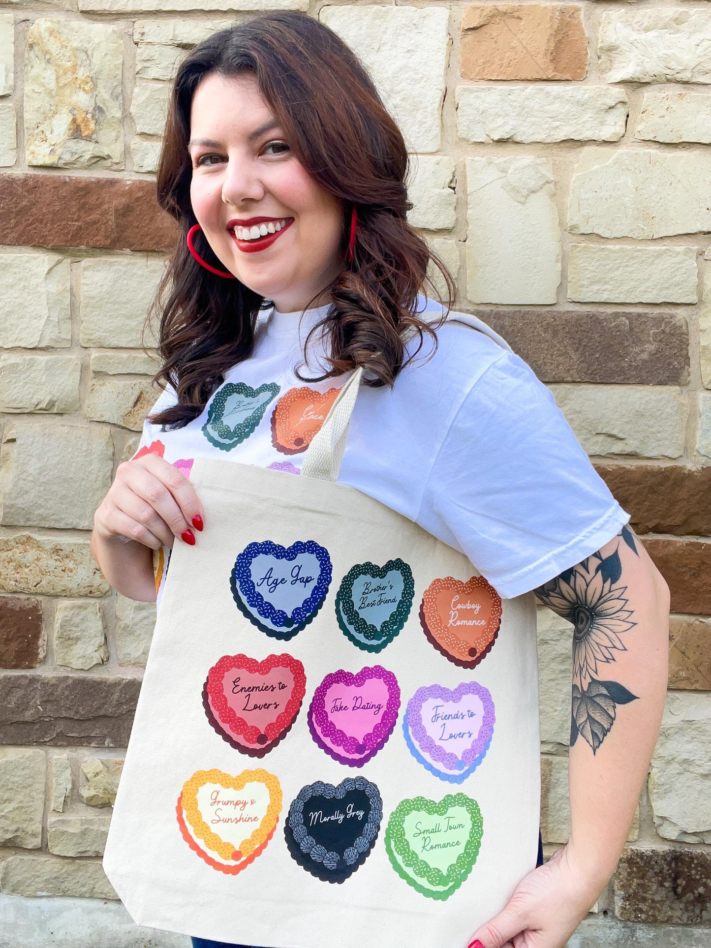 Romance Book Tropes Tote Bag
