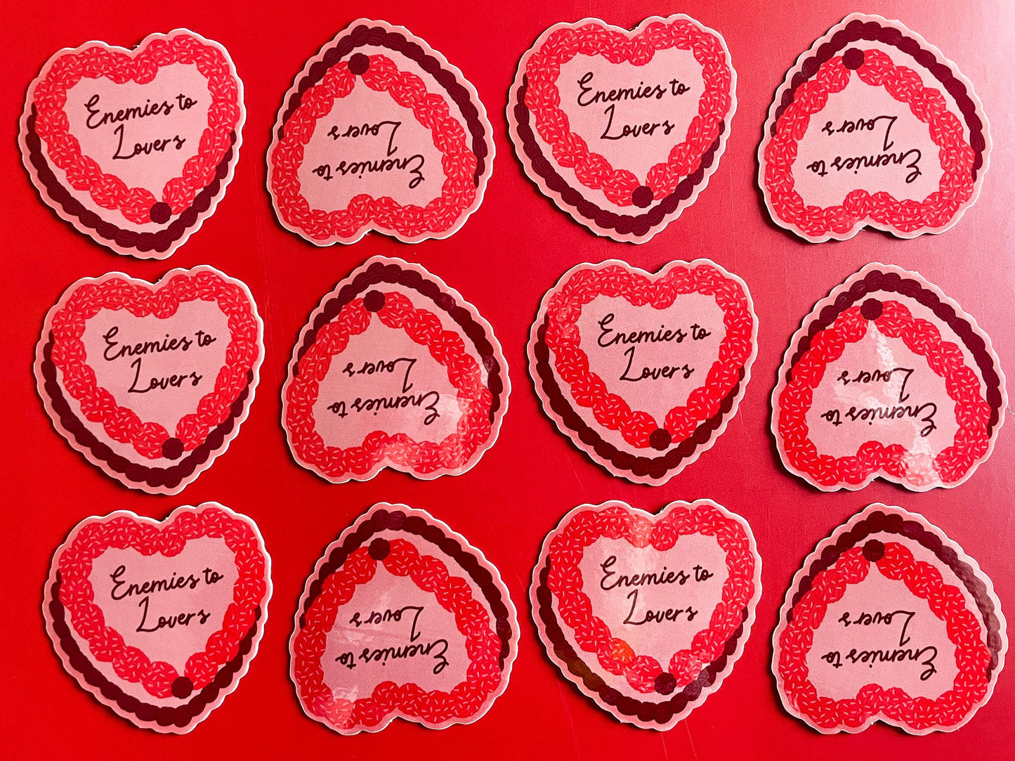 Enemies to Lovers Book Trope Sticker