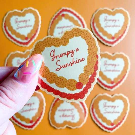 Grumpy x Sunshine Book Trope Sticker