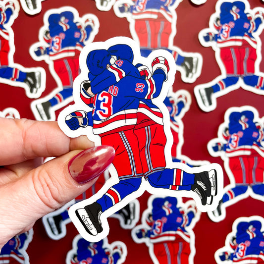 CLEARANCE: New York Hockey Sticker