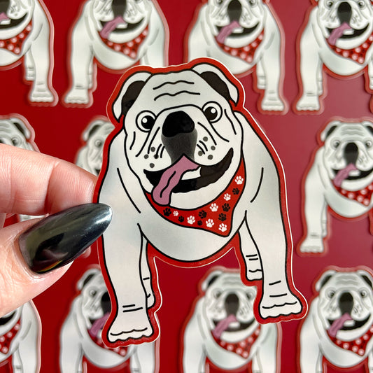 Bulldog Sticker, Athens Georgia Sticker