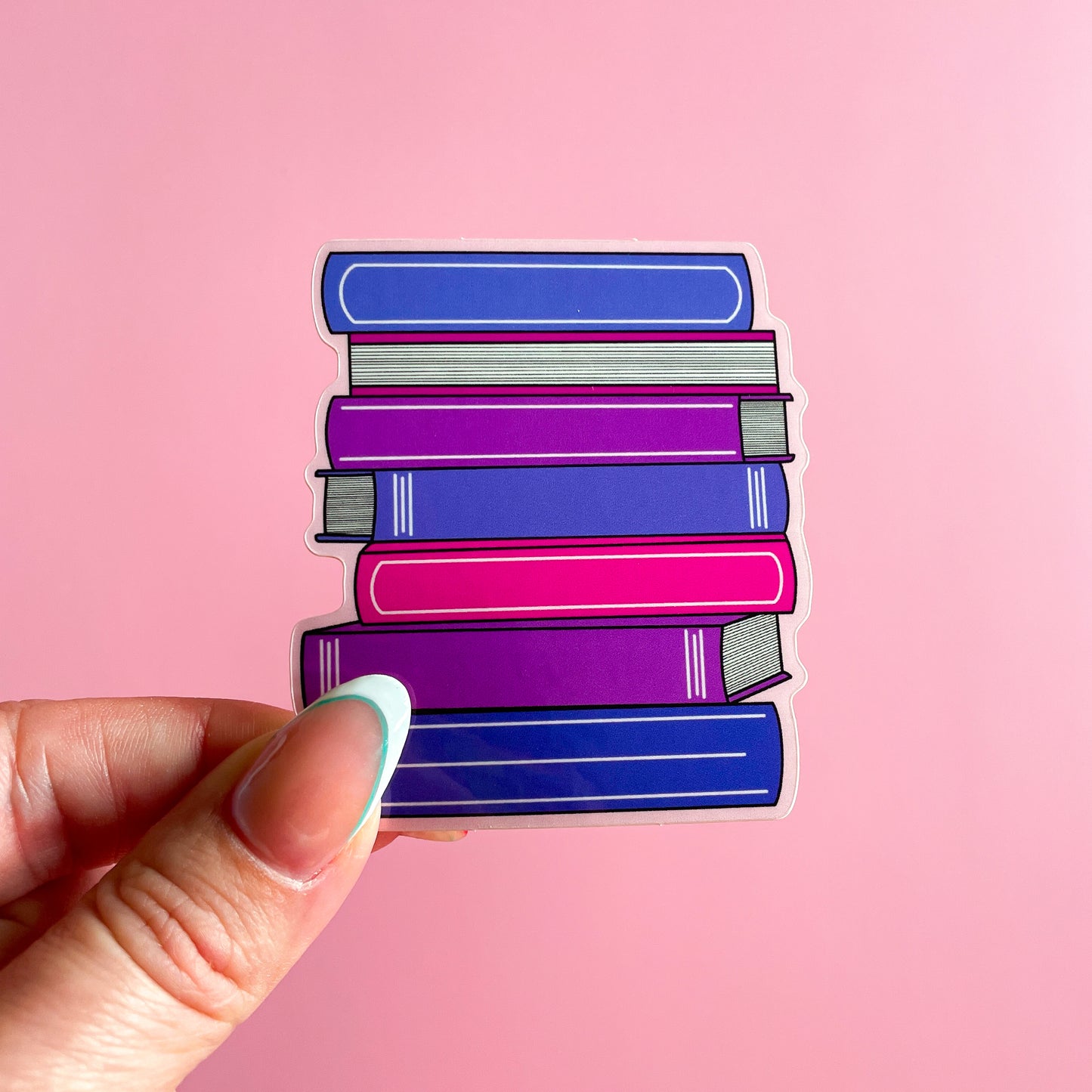 Book Stack Sticker