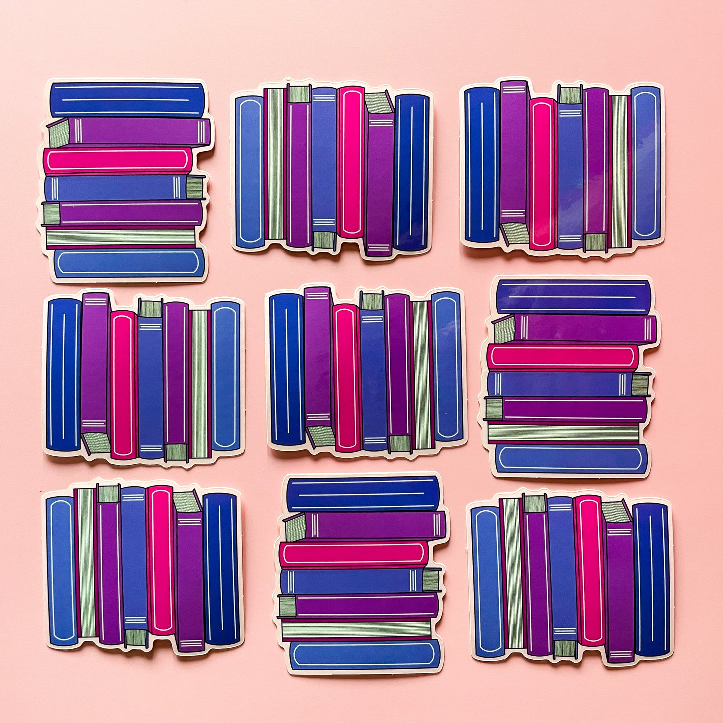 Book Stack Sticker