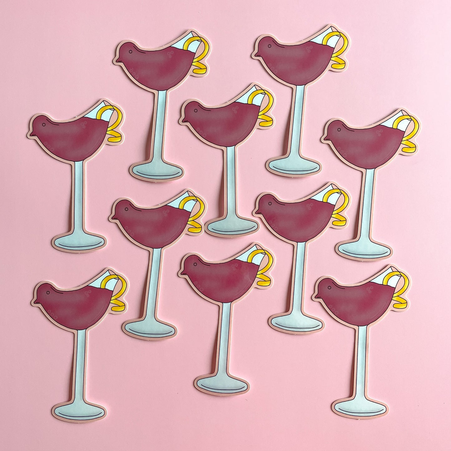 Bird Cocktail Sticker