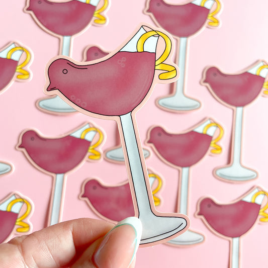 Bird Cocktail Sticker