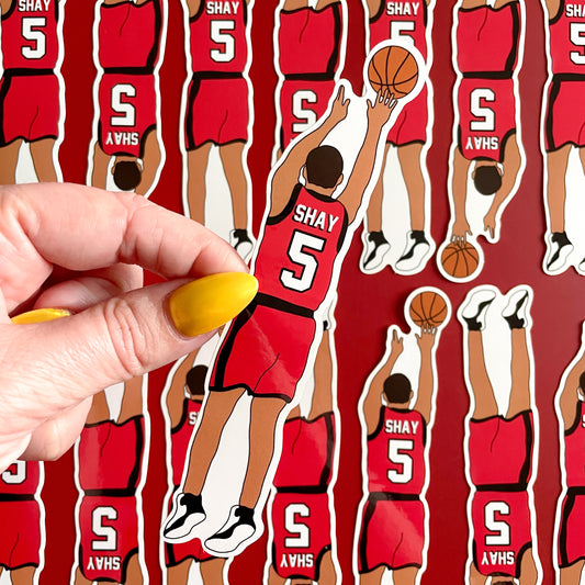 Ryan Shay Sticker - "The Right Move" by Liz Tomforde