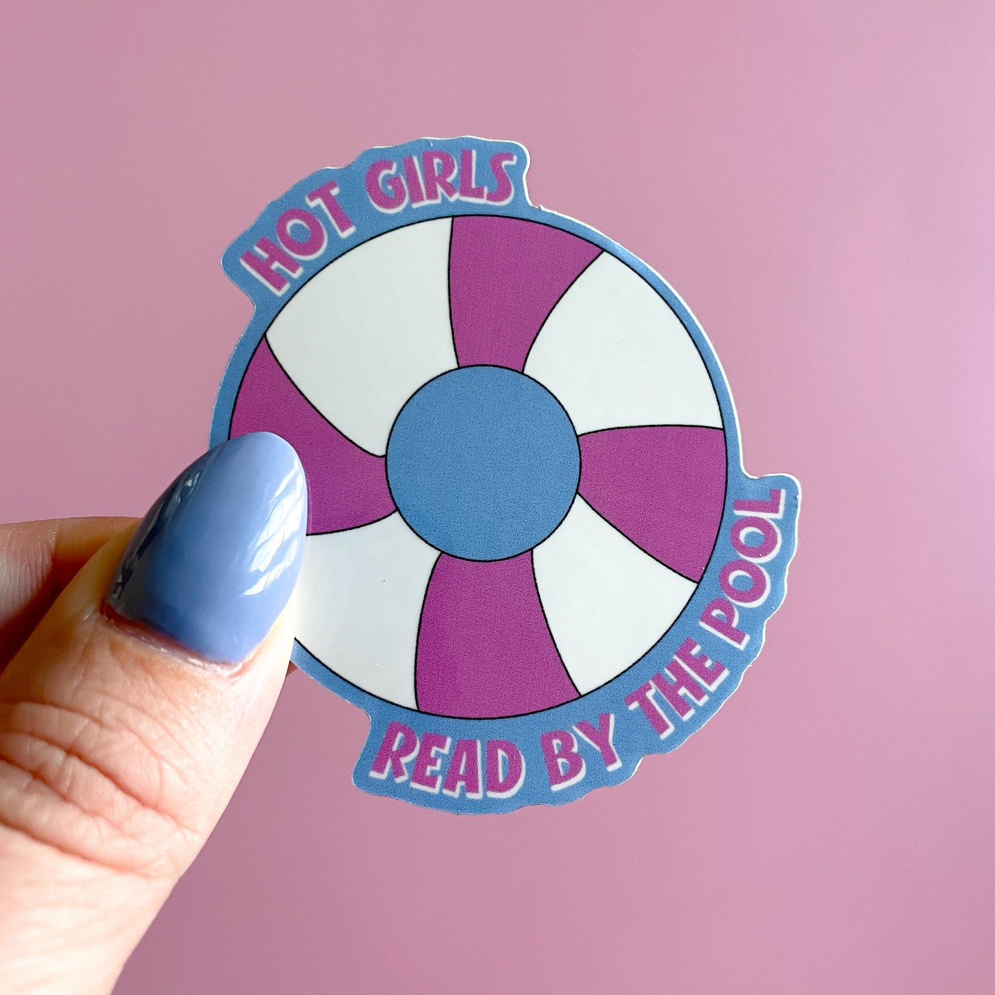 Hot Girls Read by the Pool Sticker