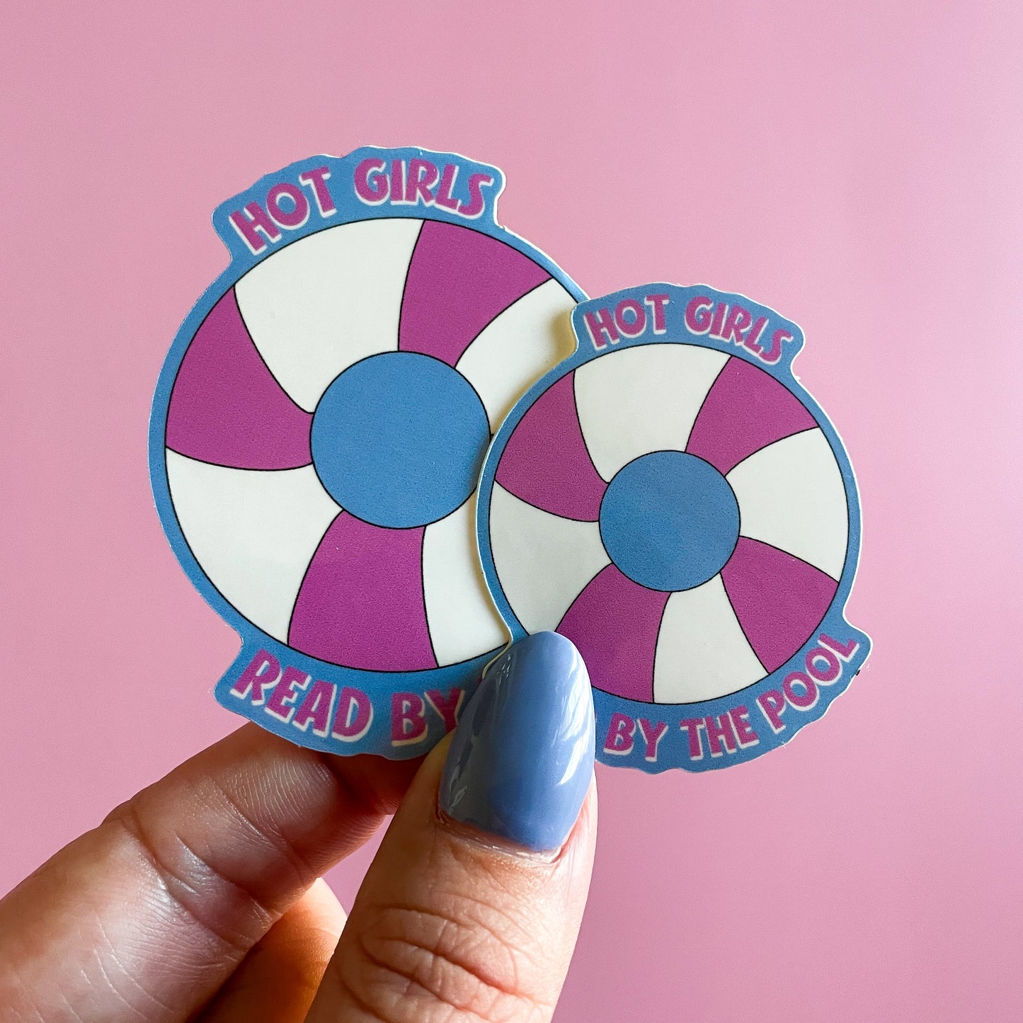 Hot Girls Read by the Pool Sticker