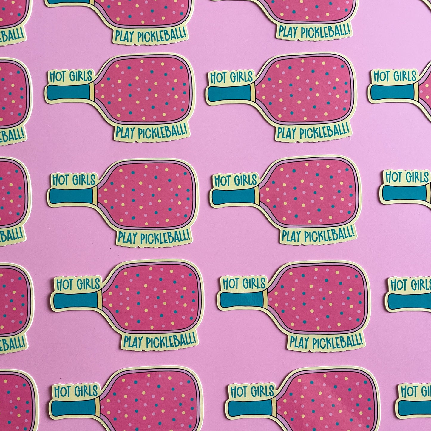 Hot Girls Play Pickleball Sticker
