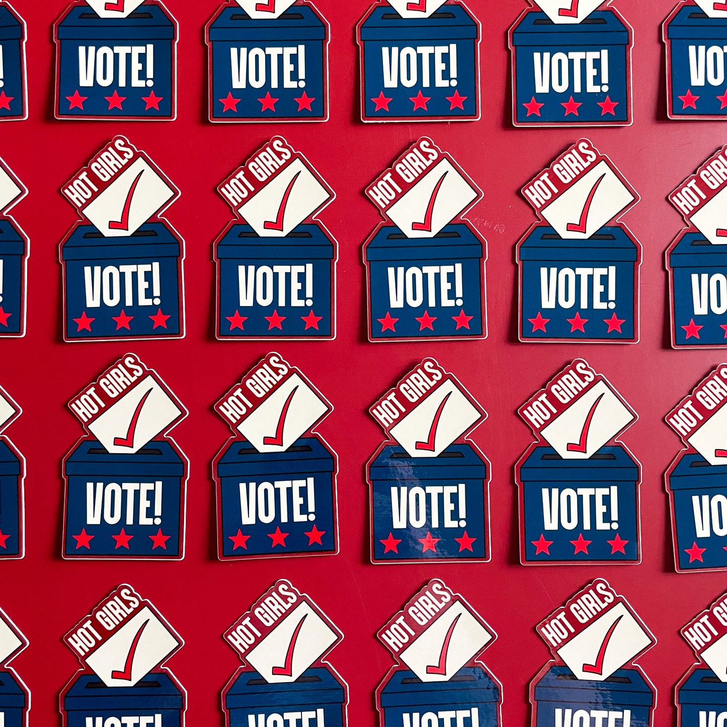 Hot Girls Vote Sticker