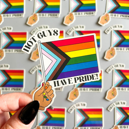 Hot Guys Have Pride Sticker