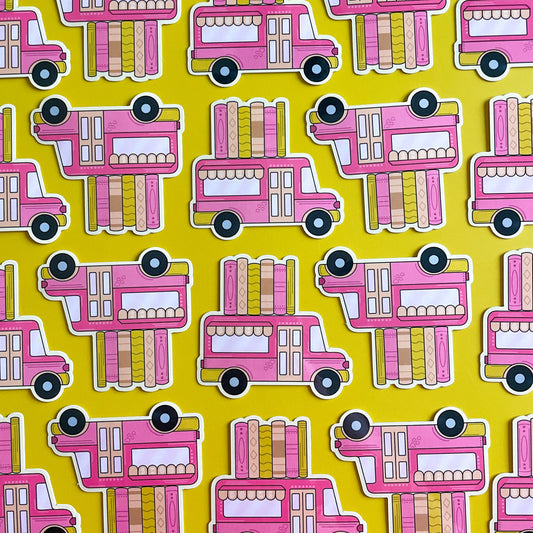 Bookmobile Sticker, Book Truck Sticker