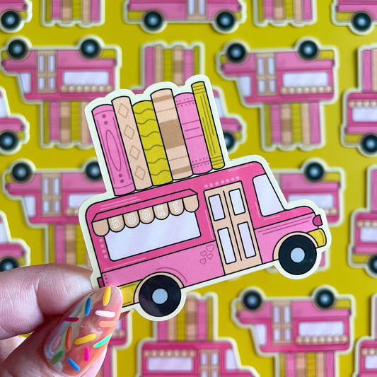 Bookmobile Sticker, Book Truck Sticker