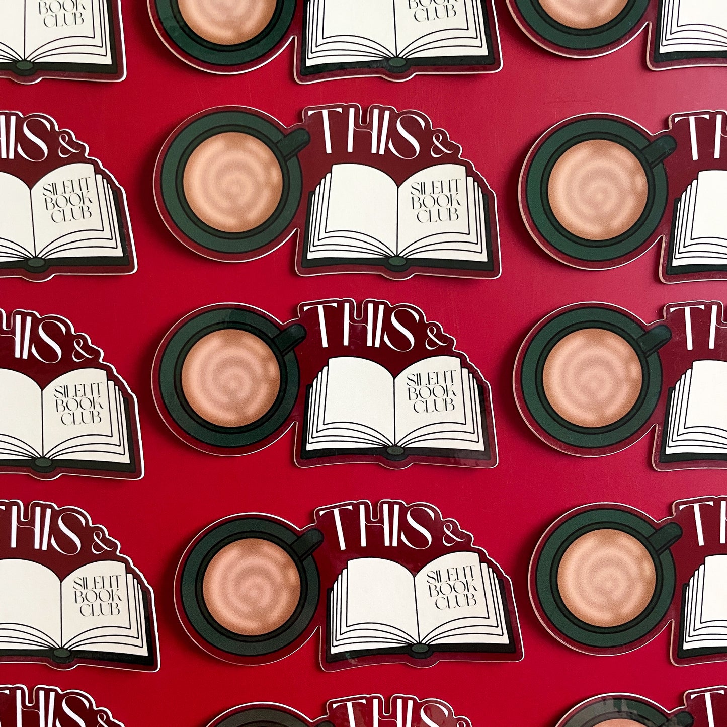 Coffee + Silent Book Club Sticker