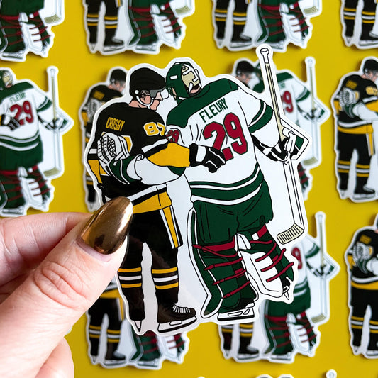 Pittsburgh Hockey Sticker, Minnesota Hockey Sticker