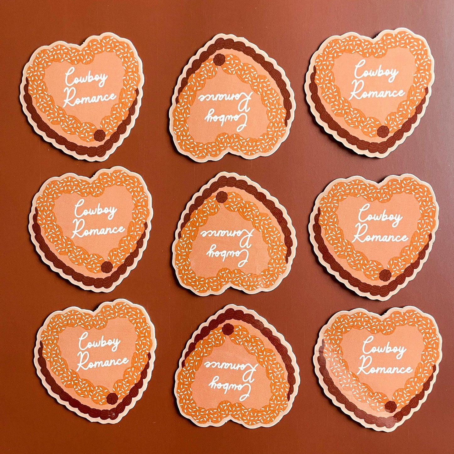 Cowboy Romance Book Trope Sticker