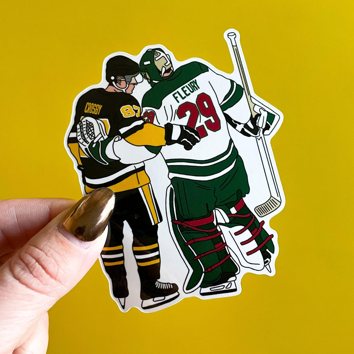 Pittsburgh Hockey Sticker, Minnesota Hockey Sticker