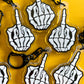 Skeleton Middle Finger Keychain
