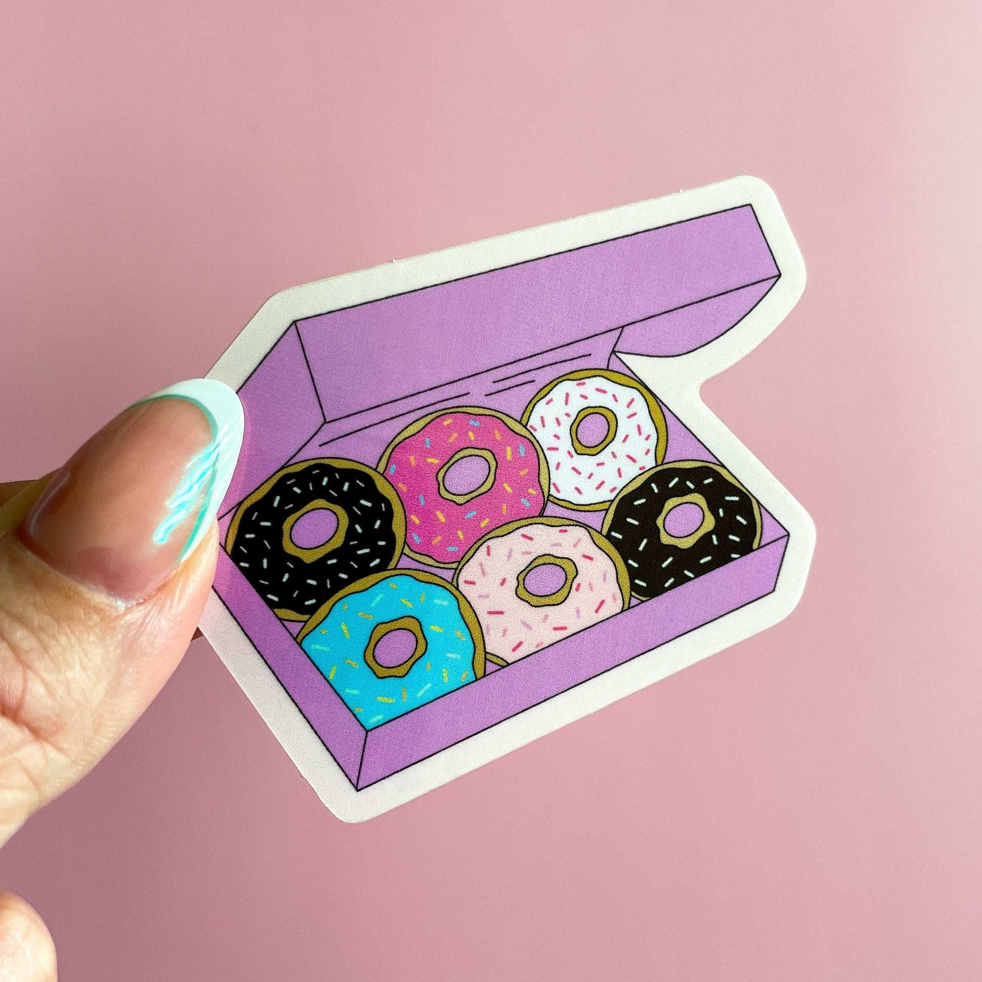 Simple Donut Basic Sticker CLEARANCE: Donut Sticker, Donut Box Sticker – starkandstanley