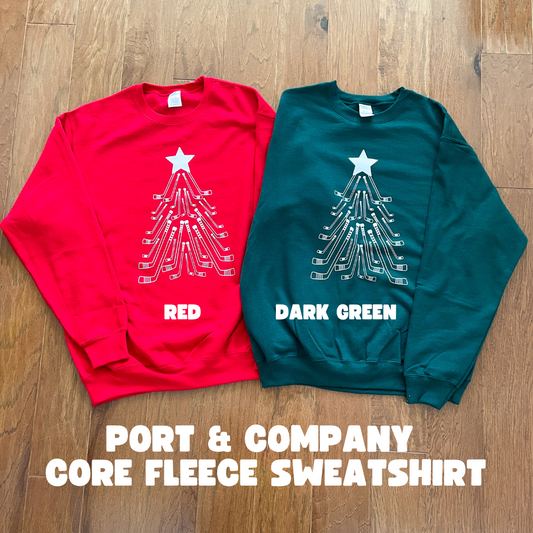 Hockey Christmas Tree Sweatshirt