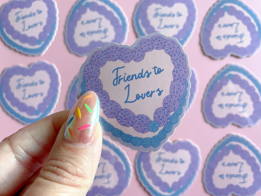 Friends to Lovers Book Trope Sticker