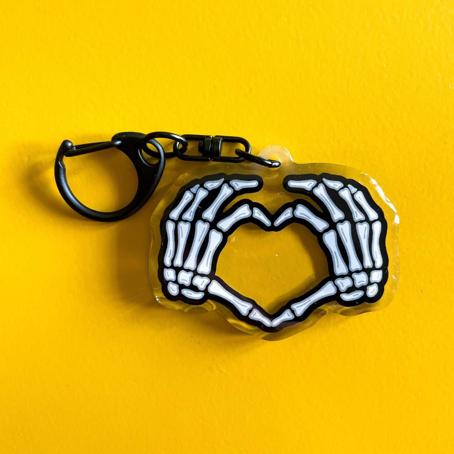 Skeleton Heart Keychain