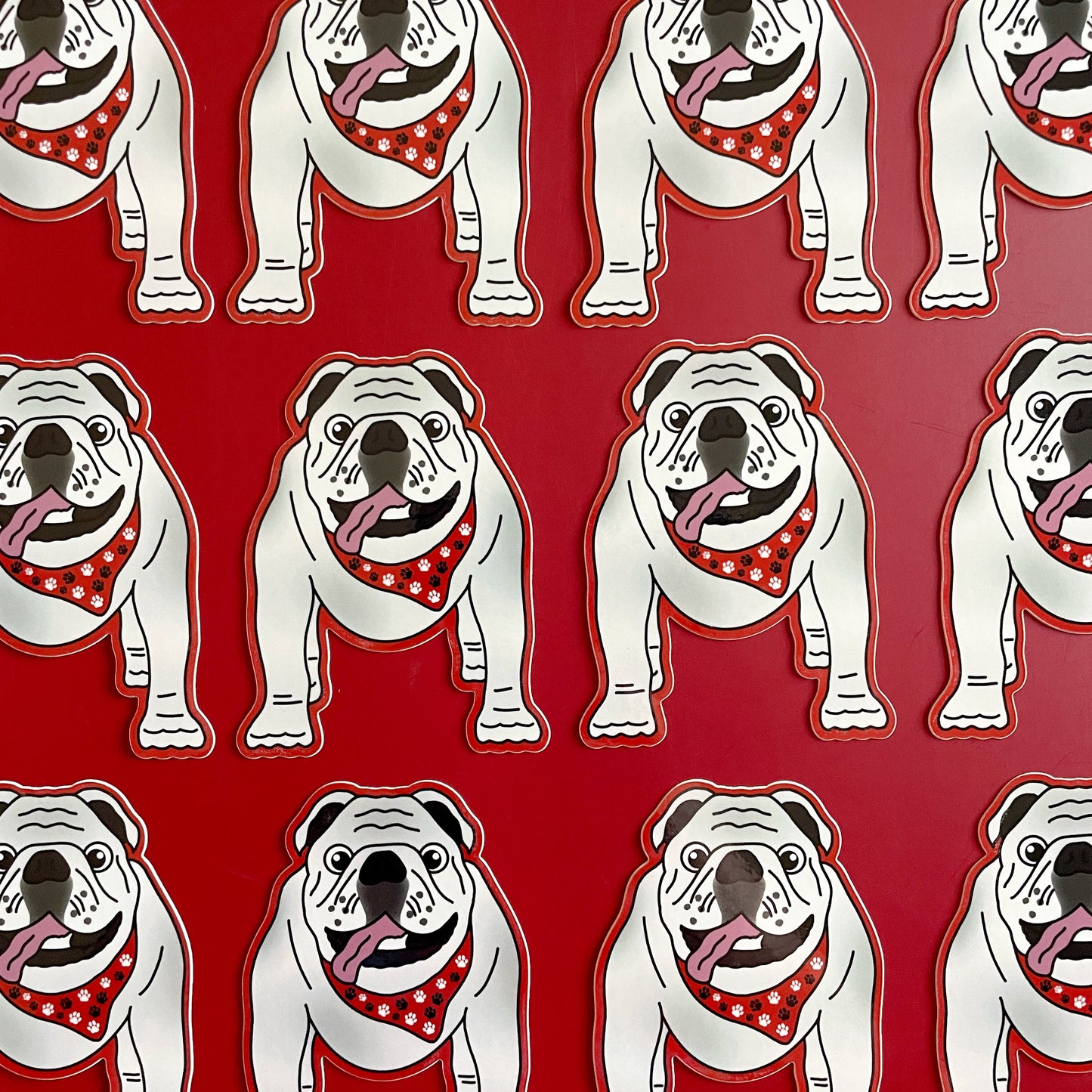 Bulldog Sticker, Athens Georgia Sticker