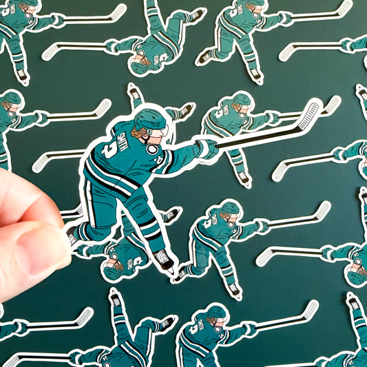 San Jose Hockey Sticker