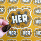 Her Hockey Sticker