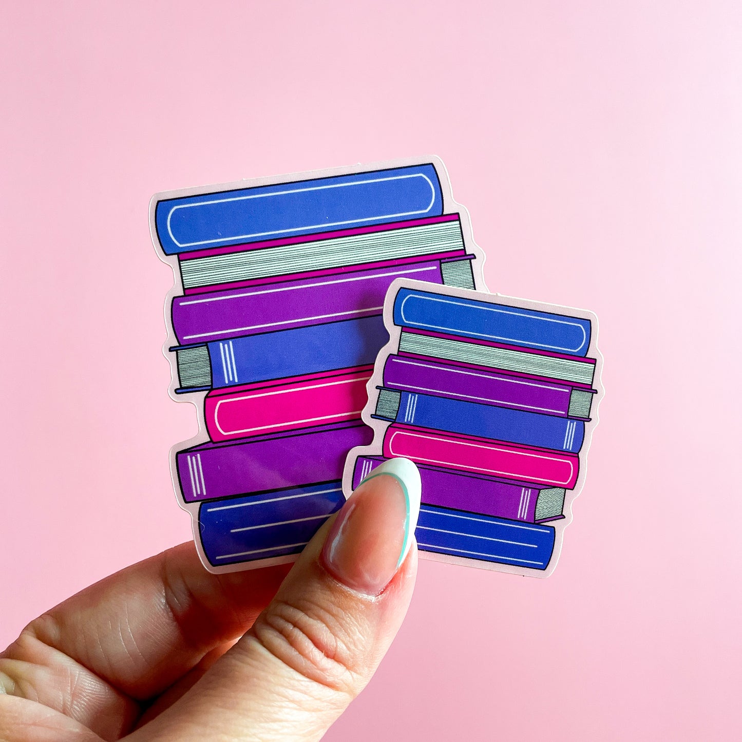 Book Stack Sticker