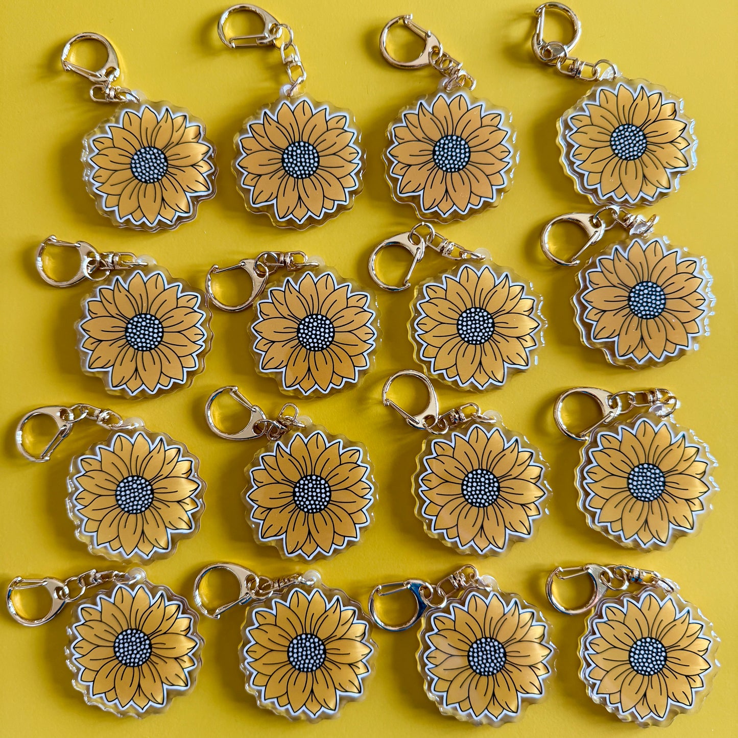 Sunflower Keychain