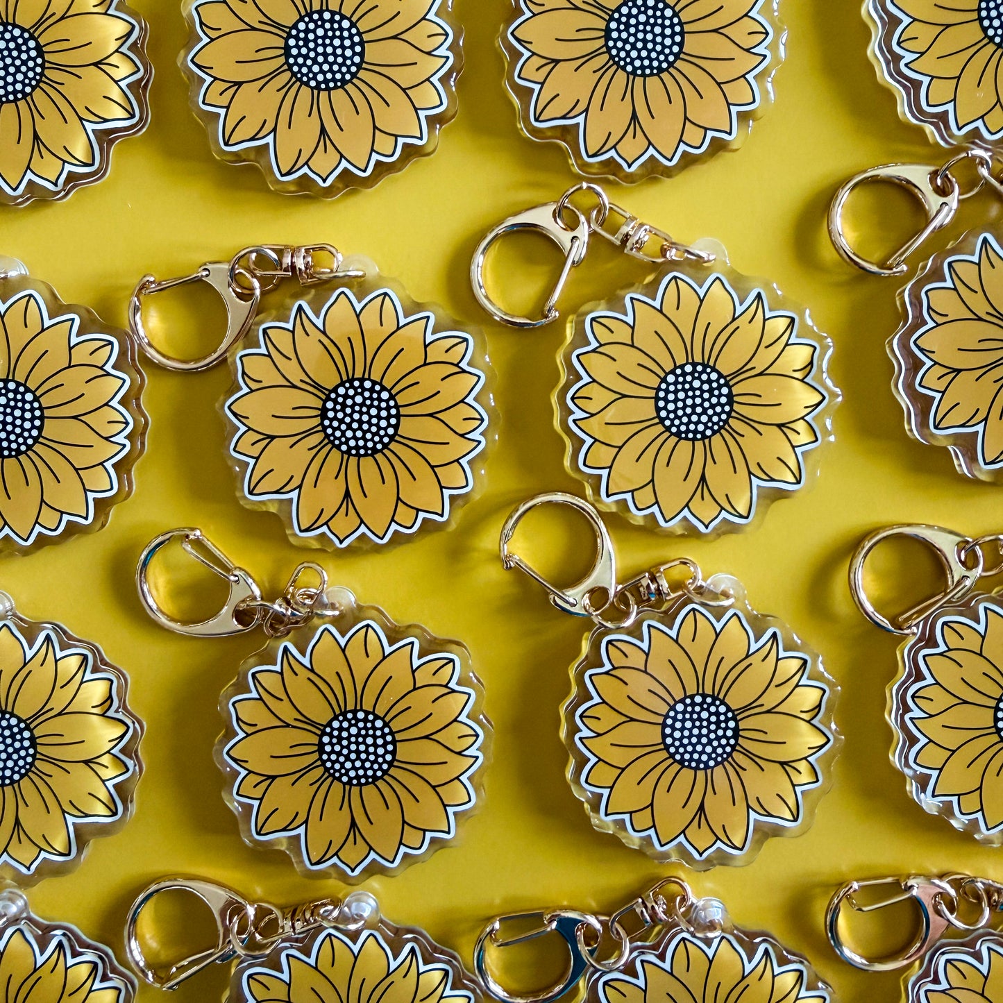 Sunflower Keychain