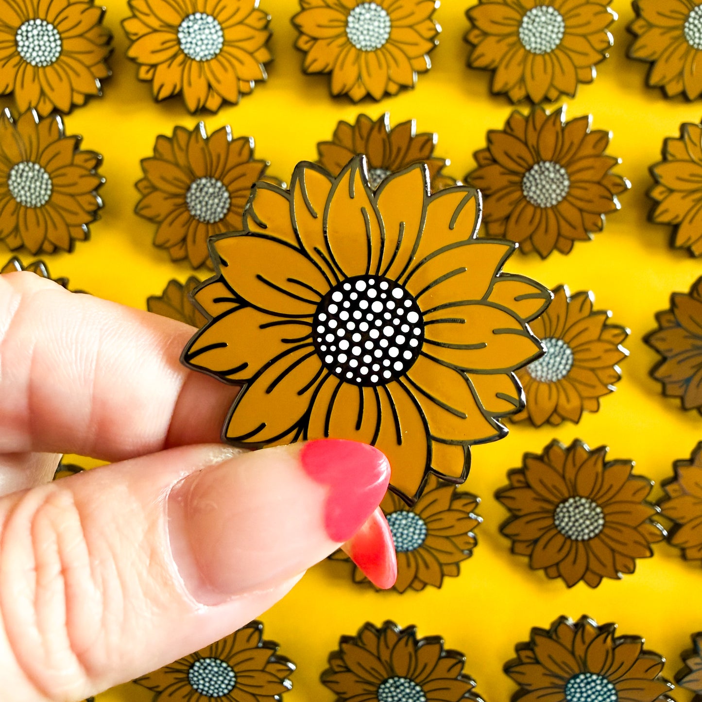 Sunflower Enamel Pin