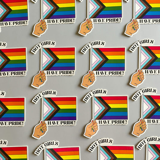 Hot Girls Have Pride Sticker