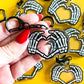 Skeleton Heart Keychain