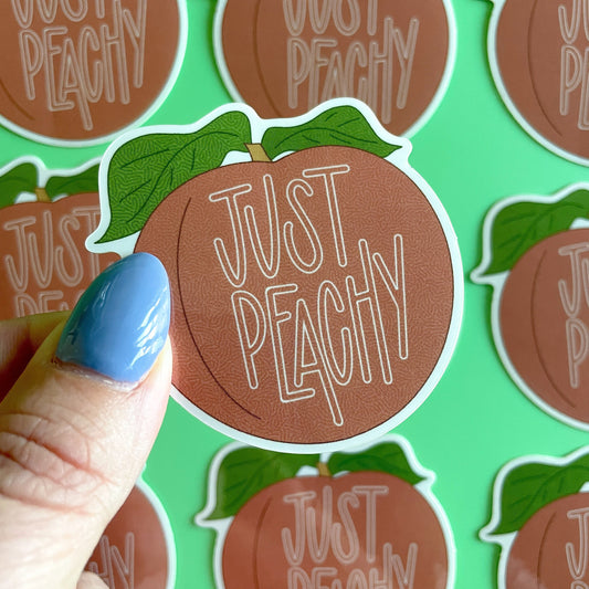 Peach Sticker
