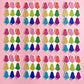Colorful Ghosts Sticker