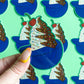 Ice Cream Sticker, Baseball Sticker